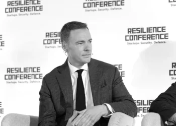 Rob Murray, Chief Innovation Officer, Saab, Inc. on stage at Resilience Conference