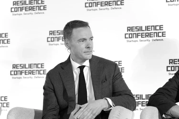 Rob Murray, Chief Innovation Officer, Saab, Inc. on stage at Resilience Conference