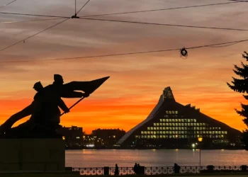 Sunset in Riga, November 2024