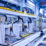 a factory with a lot of machines in it