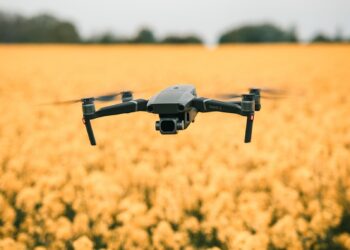 black drone during daytime