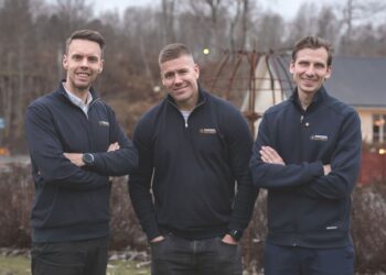 L-to-R: Joakim Sjöblom (co-founder & CEO), Sebastian Reismer (head of construction), Carl Duforce (co-founder & COO)