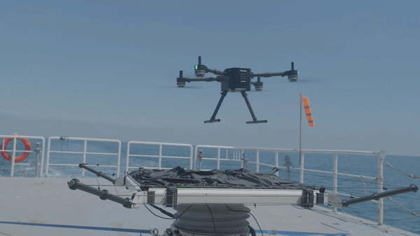Landing a drone