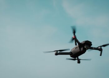 black and gray quadcopter drone