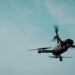 black and gray quadcopter drone