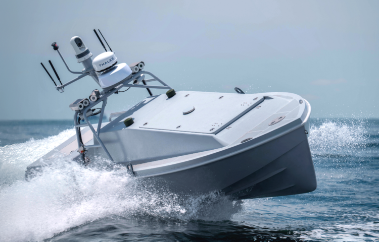 Corsair is a 24' Autonomous Surface Vessel capable of carrying up to 1,000 lbs over 1,000 NM.