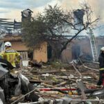 Russian strike hits defence technology demo day near Kyiv