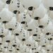 white-and-black paper lanterns during daytime